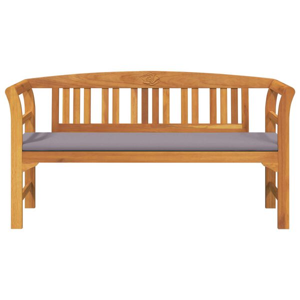 vidaXL klop z blazino Naravna oljna za&scaron;čita 157 x 46 x 82,5 cm