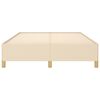 vidaXL Posteljni okvir brez vzmetnice krem 140x190 cm blago
