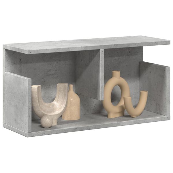 vidaXL Stenska omarica 60x20x30 cm betonsko siva inženirski les