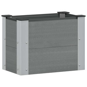 vidaXL Vrtna visoka greda Siva 50 x 30 x 36 cm
