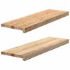 vidaXL Podloge za stopnice 2 kosa 80x30x2 cm trdna hrastovina