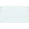 vidaXL Kuhinjska za&scaron;čitna obloga mlečna 100x60 cm kaljeno steklo