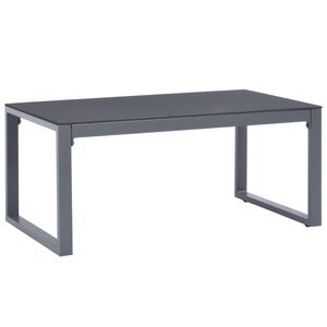 vidaXL Klubska mizica 90x50x40 cm iz aluminija