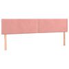 vidaXL Posteljno vzglavje roza 180x5x78/88 cm žamet