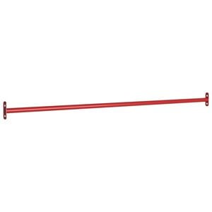 vidaXL Telovadni drog 125 cm jeklen rdeč