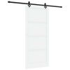 vidaXL Drsna vrata ORKDAL 93 x 211 cm Inženirski les Bela in črna