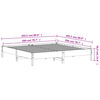 vidaXL Posteljni okvir brez vzmetnice bel 200x200 cm trdna borovina