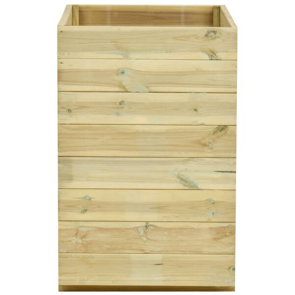 vidaXL Visoka greda z dnom 100x50x75 cm impregnirana borovina