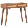 vidaXL Konzolna mizica 100x35x76 cm trden mangov les