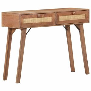 vidaXL Konzolna mizica 100x35x76 cm trden mangov les