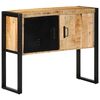 vidaXL Console Cabinet 90x35x75 cm Masivni neobdelan les Mango