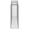 vidaXL Obokane gabion ko&scaron;are 25 kosi 300x50x140/160cm pocinkano železo
