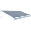 vidaXL Ročno zložljiva tenda 500 cm modra in bela