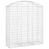 vidaXL Obokana gabonska ko&scaron;ara 150x50x160/180 cm pocinkano železo