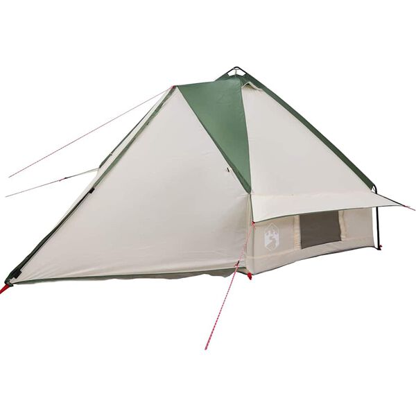 vidaXL Teepee &scaron;otor s streho Zelena in Bela 490 x 410 x 210 cm