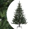 vidaXL Umetno Zložljivo Božično Drevo 210 cm PVC in kovina Zelena