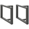 vidaXL Noge za klubsko mizico v obliki črke T 2 kosa antracitne 60x25x(42-43) cm jeklo