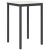 vidaXL Barska miza Bela 70 x 70 x 105 cm Masivno borovo les