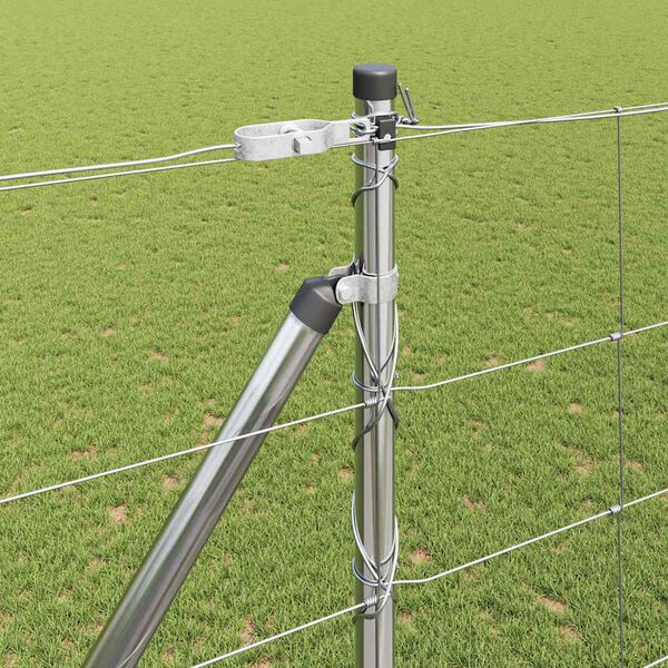 vidaXL Steber ograje. Cinkano 25 x 1,6 m Jeklo