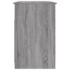vidaXL Pisalna miza s predali siva sonoma 102x50x76 cm inženirski les