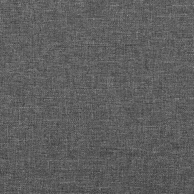 vidaXL Vzglavje z ušesi temno sivo 103x16x78/88 cm blago
