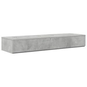 vidaXL Studio pisalna miza Betonsko siva 152 x 40 x 19,5 cm