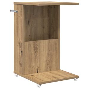 vidaXL Stranska miza Umetni hrast 40 x 35 x 60 cm Inženirski les