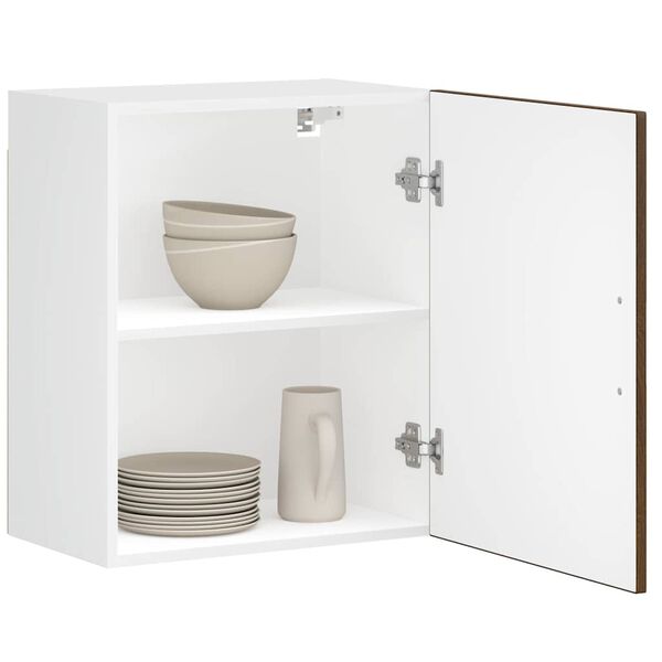 vidaXL Kuhinjske stenske omarice 2 kos Porto rjavi hrast inž. les