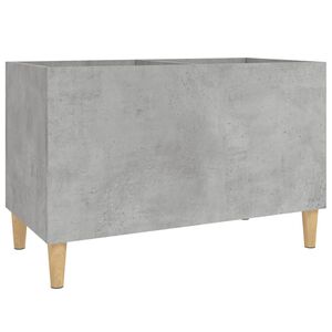 vidaXL Omarica za gramofonske plo&scaron;če betonsko siva 74,5x38x48 cm les