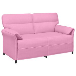 vidaXL Kavč za 2 osebi 2-sedežni Roza 158 x 83 x 95 cm Blago