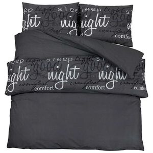 vidaXL Komplet prevleke za odejo črna in bela 260x220 cm bombaž