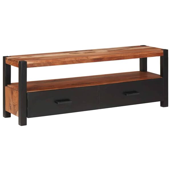 vidaXL Omarica za medije Rjava 110 x 30 x 40 cm Masiven les akacije