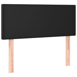 vidaXL Posteljno vzglavje črno 100x5x78/88 cm umetno usnje
