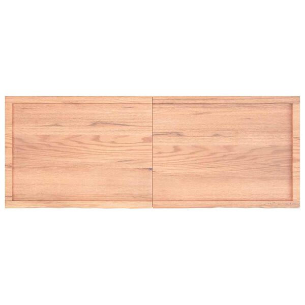 vidaXL Kopalniški pult svetlo rjav 160x60x(2-6) cm obdelan trden les