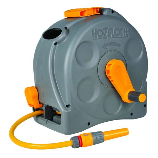 Hozelock Prostostoječi/stenski kolut za cev s 25 m cevjo Compact Reel