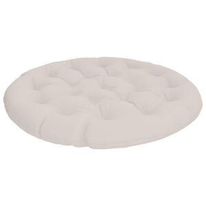 vidaXL Papasan blazina VIANEN 100% poliester Bela &Oslash; 130 x 12 cm
