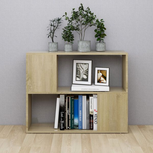 vidaXL TV omarica sonoma hrast 80x24x63 cm iverna plošča