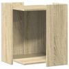 vidaXL Omara za mačje strani&scaron;če sonoma hrast 42x42x51 cm inž. les