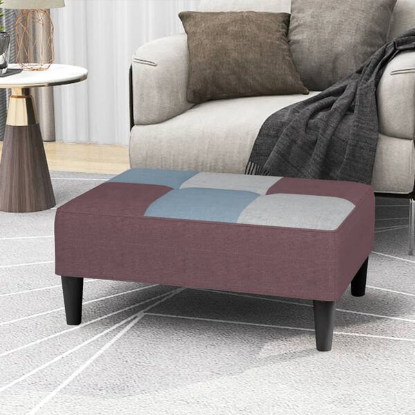 vidaXL Stolček za noge večbarven 78x56x32 cm blago