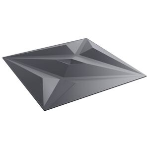 vidaXL Stenske plo&scaron;če 12 kos 50 x 50 cm Zvezda Sivi XPS Pena