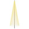 vidaXL LED božično drevesce 385 cm 1148 LED Toplo bela elezo Črna