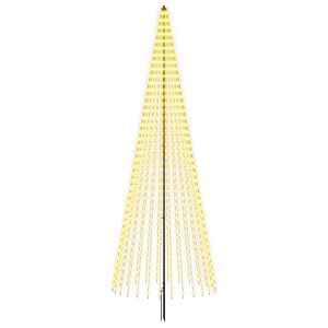 vidaXL LED božično drevesce EKENAS 385 cm 1148 LED Toplo bela elezo