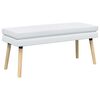vidaXL Dvojna klop Bela 110 x 40 x 47 cm Blago
