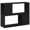vidaXL Komplet TV omaric 80 x 24 x 63 cm Črna Orehovina Inženirski les