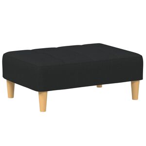 vidaXL Stolček za noge črn 77x55x31 cm blago
