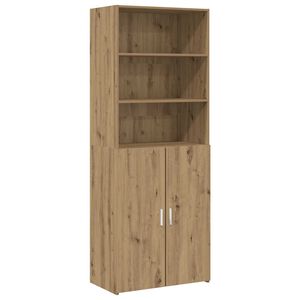 vidaXL Visok predalnik Artisan hrast 70 x 42,5 x 185 cm Inženirski les