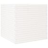 vidaXL Vrtno cvetlično korito belo 70x70x68,5 cm trdna borovina