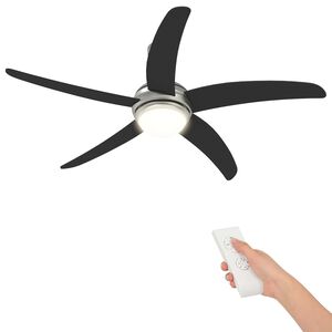 vidaXL Stropni ventilator s svetilko in daljinskim upravljalnikom