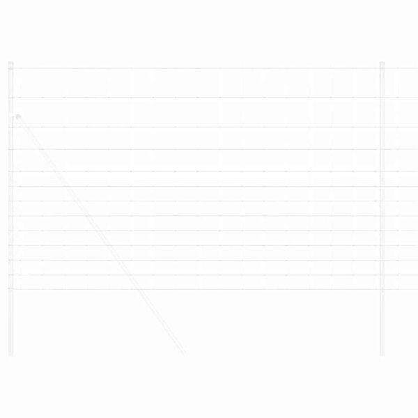 vidaXL Pašna ograja srebrna 25 x 1.5 m Pocinkano jeklo