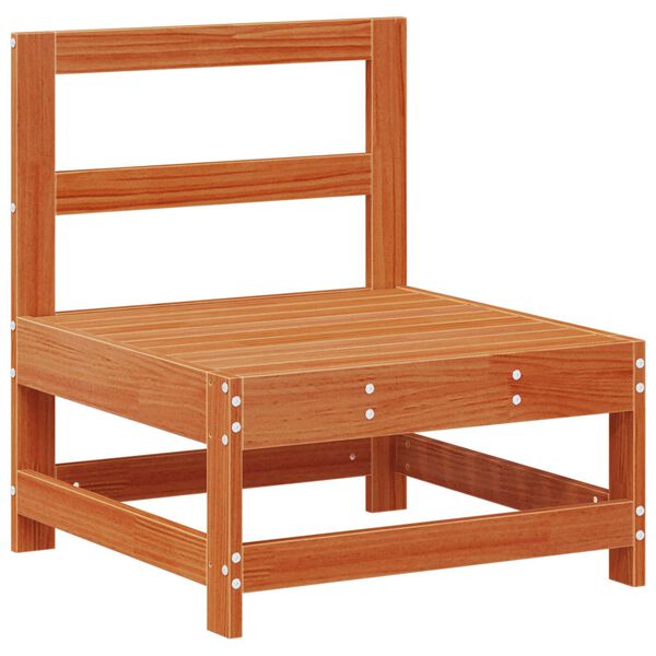 vidaXL Vrtna dnevna garnitura 5 pcs Voskan Rjava Masivna borovina